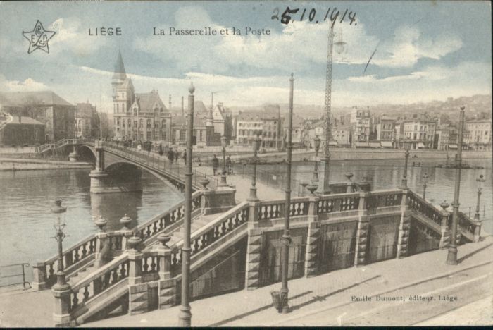 Liege Luettich Liege Passerelle Poste