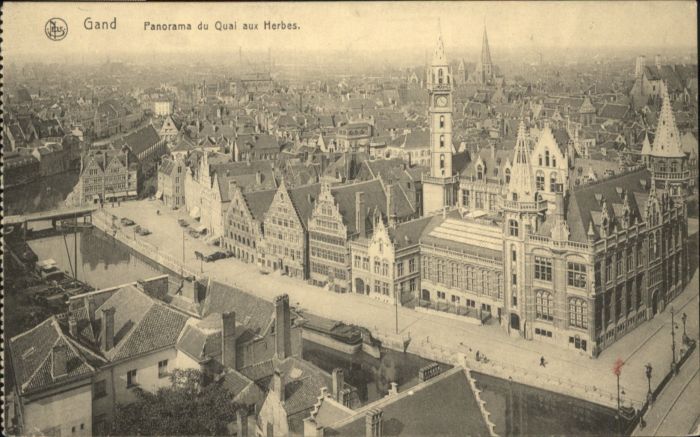 Gand Belgien Gand Quai Herbes