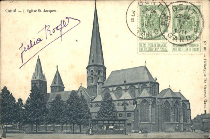 Gand Belgien Gand Eglise St. Jacques