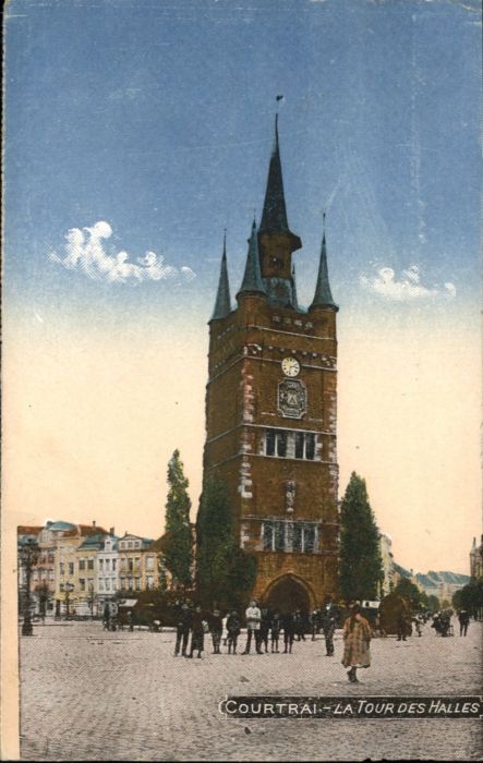 Courtrai KORTRIJK Flandre Belgie Courtrai Tour Halles
