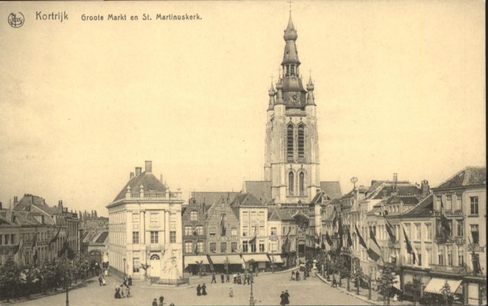 Kortrijk West-Vlaanderen Kortrijk Groote Markt St. Martinuskerk