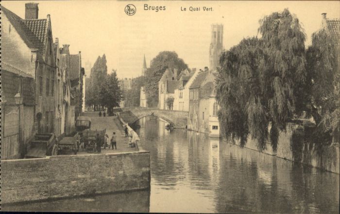 Bruges BRUGGE Belgie Bruges Quai Vert