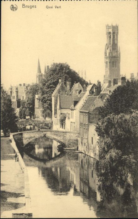 Bruges BRUGGE Belgie Bruges Quai Vert