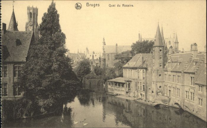 Bruges BRUGGE Belgie Bruges Quai Rosaire