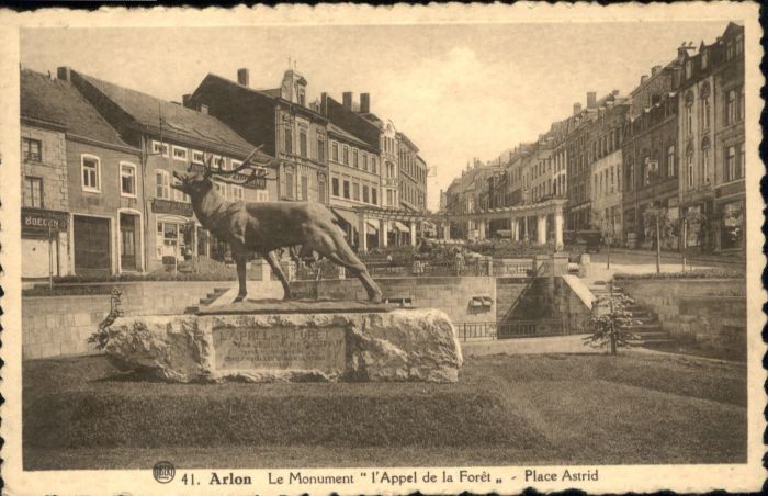 Arlon Wallonie Arlon Monument Appel Foret Place Astrid