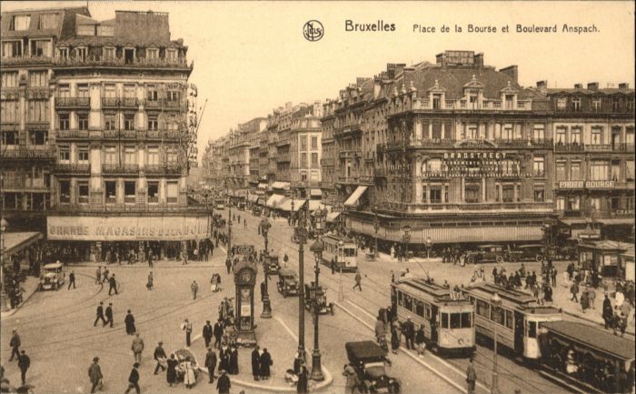 Bruxelles Bruessel Place Bourse Boulevard Anspach