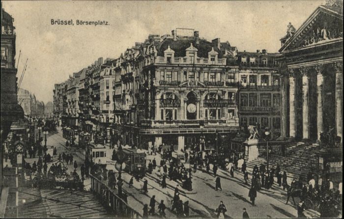 Bruessel Bruxelles Boersenplatz