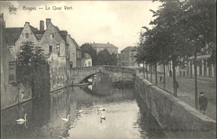 Bruges BRUGGE Belgie Bruges Quai Vert