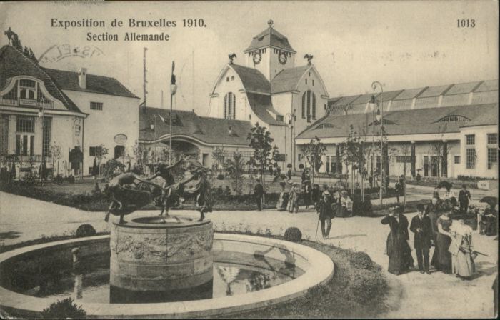 Bruxelles Bruessel Exposition Section Allemande
