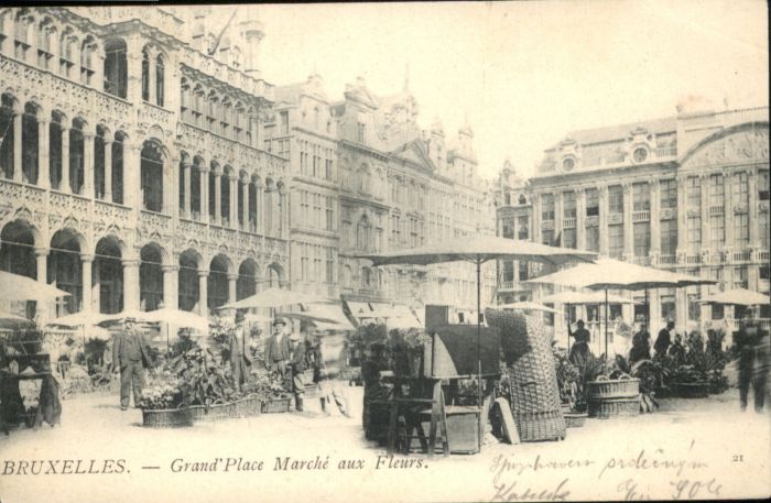 Bruxelles Bruessel Marche Fleurs Grand Place