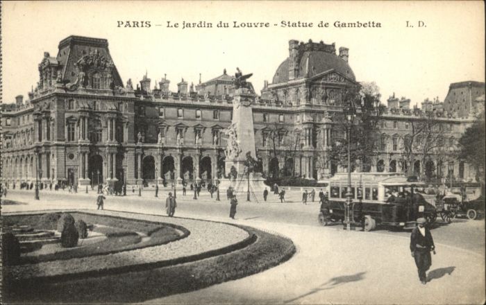 Paris Jardin Louvre Statue Gambetta