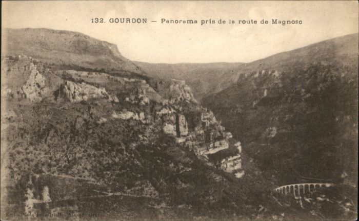 Gourdon Alpes-Maritimes Route Magnoso