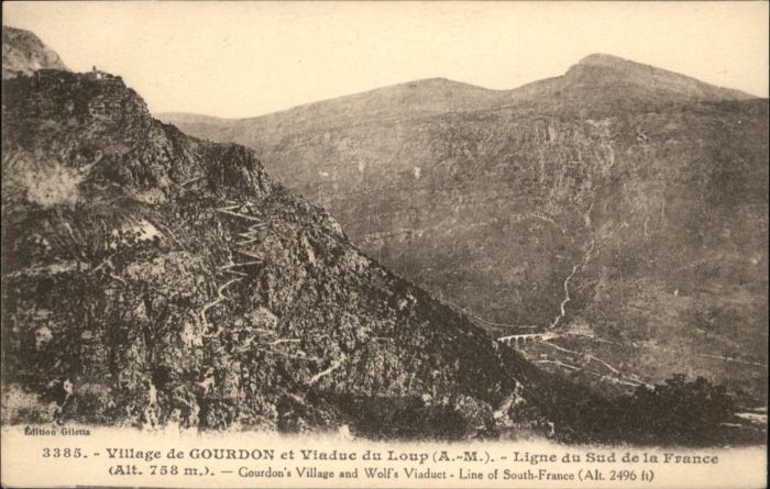 Gourdon Alpes-Maritimes Viaduc