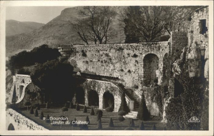 Gourdon Alpes-Maritimes Jardin Chateau