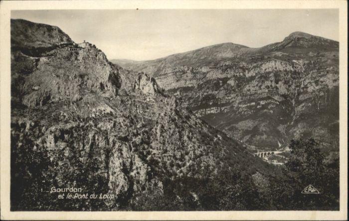 Gourdon Alpes-Maritimes Pont Loup