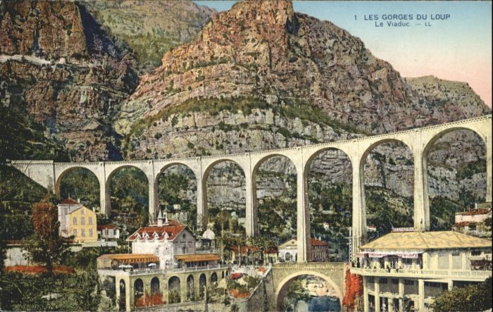 Gourdon Alpes-Maritimes Gorges Loup Viaduc