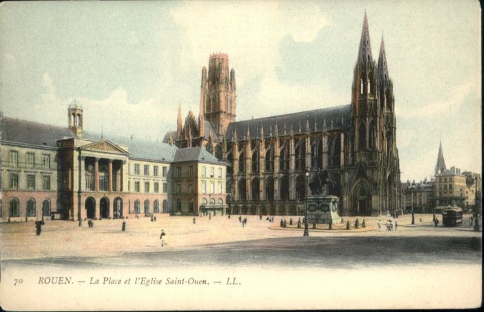 Rouen Place Eglise Saint-Ouen
