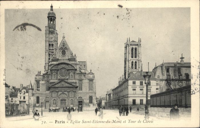 Paris Eglise Saint-Etienne-du-Mont Tour Clovi