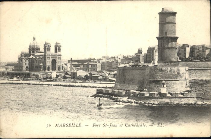 Marseille Bouches-du-Rhone Marseille Fort St. Jean Cathedrale