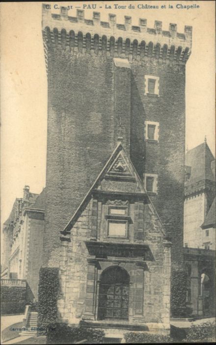 Pau 64 Pau Tour Chateau Chapelle