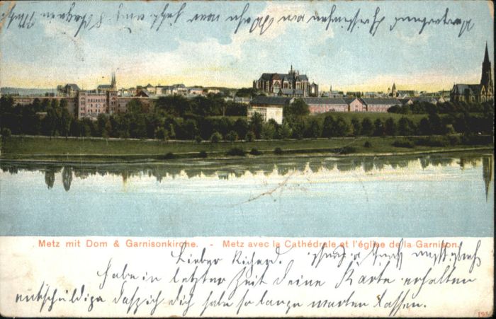 Metz  57 Moselle Metz Dom Garnisonkirche Cathedrale Egli