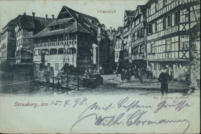 Strasbourg Alsace Strassburg  Pflanzbad