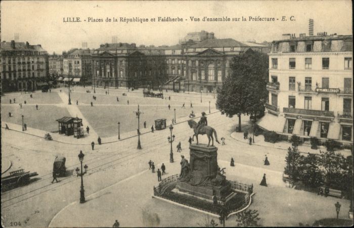 Lille Nord Lille Place Republique Faidherbe Prefec