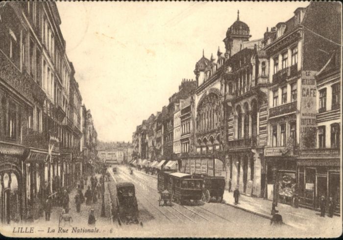 Lille Nord Lille Rue Nationale Strassenbahn