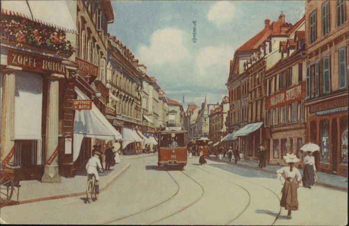 Muelhausen Elsass Mülhausen Mulhouse Baslertor Porte Bale