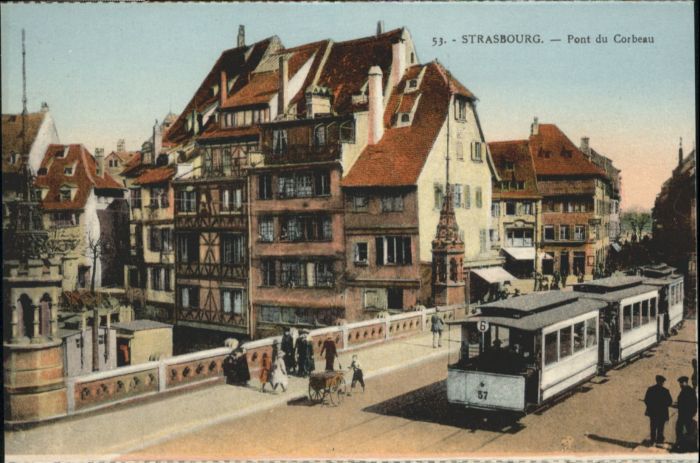 Strasbourg Alsace Strasbourg Pont Corbeau Strassenbahn