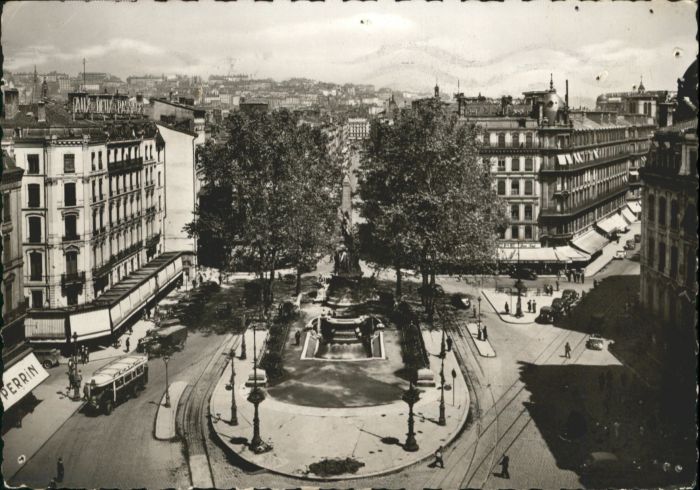 Lyon France Lyon Place Republique Statue Carnot