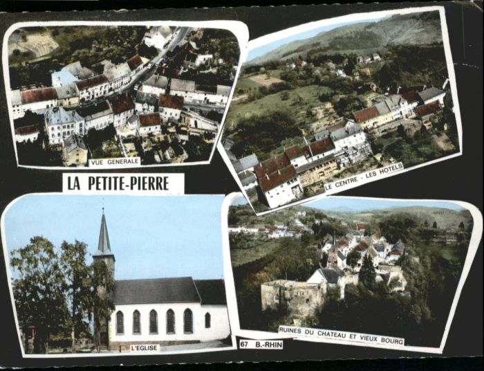 La Petite-Pierre Centre Hotel Eglise Ruines Chateau Bour