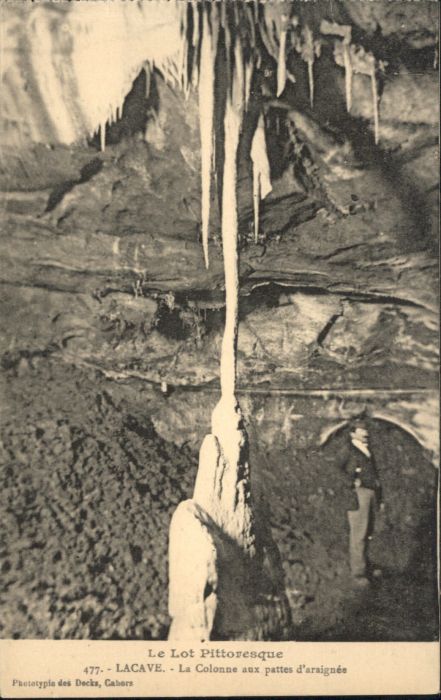 Rocamadour Lacave Colonne aux Pattes d_Araignee Hö