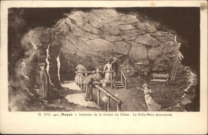 Royat Puy de Dome Royat Grotte Chien Höhle