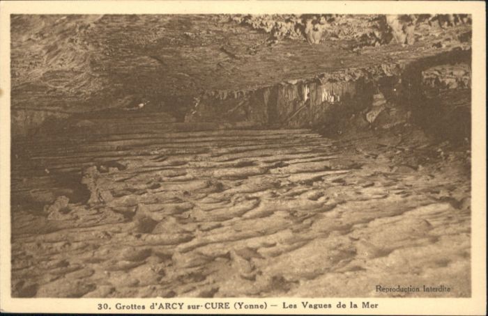 Arcy-sur-Cure Yonne Höhle Grotte Vagues Mer