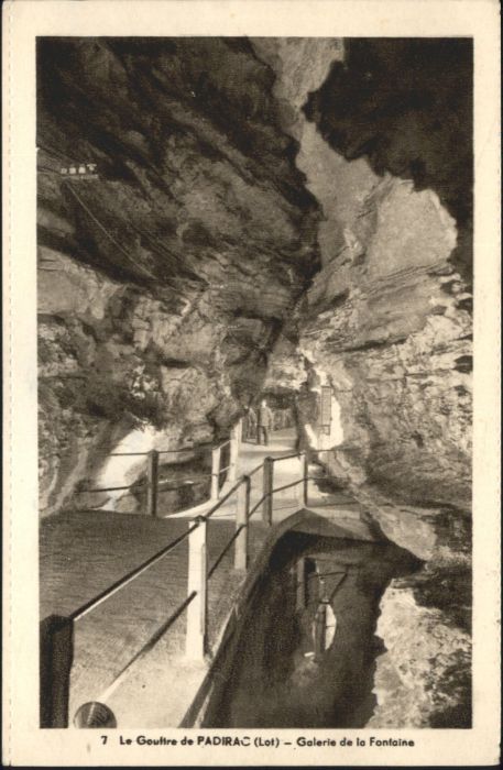 Padirac Höhle Grotte Gouffre Galerie Fontaine