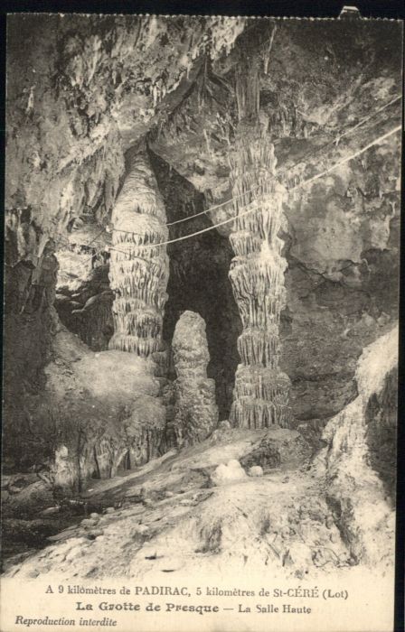 Padirac Höhle Grotte Presque Salle Haute
