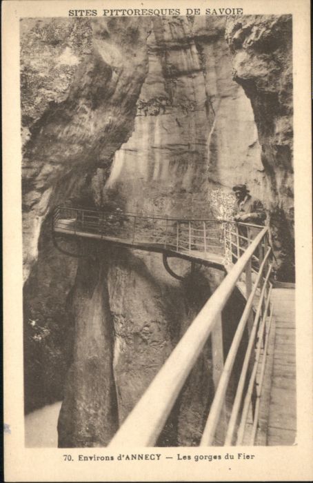 Annecy Haute-Savoie Annecy Höhle Grotte Gorges du Fier
