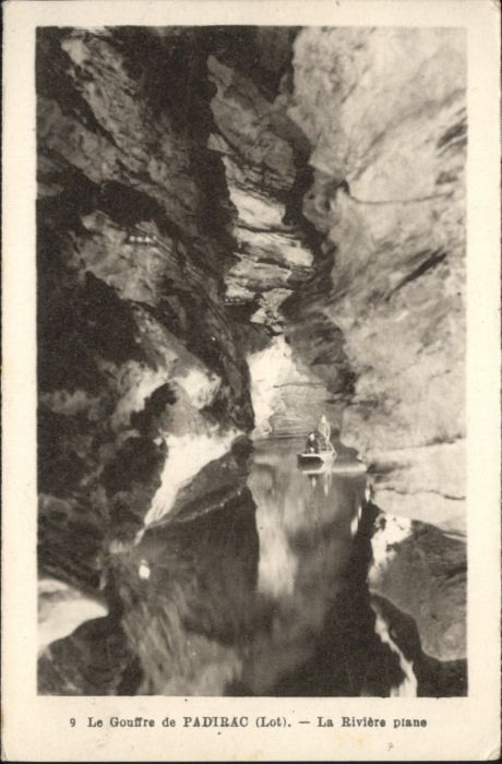 Padirac Höhle Grotte Gouffre Riviere Plane
