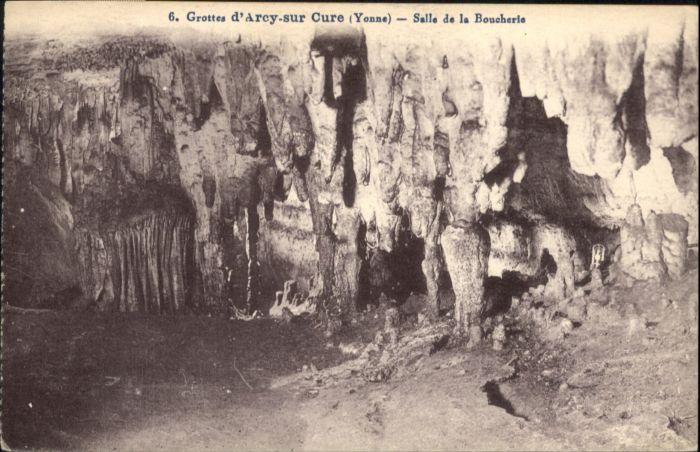 Arcy-sur-Cure Yonne Höhle Grotte Salle Boucherie