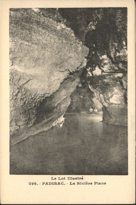 Padirac Höhle Grotte Riviere Plane