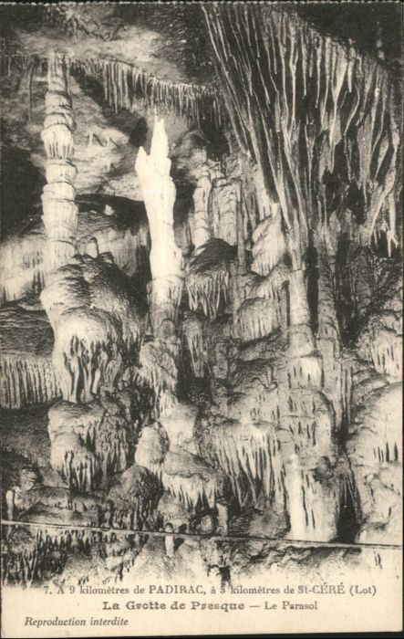 Padirac Höhle Grotte Parasol