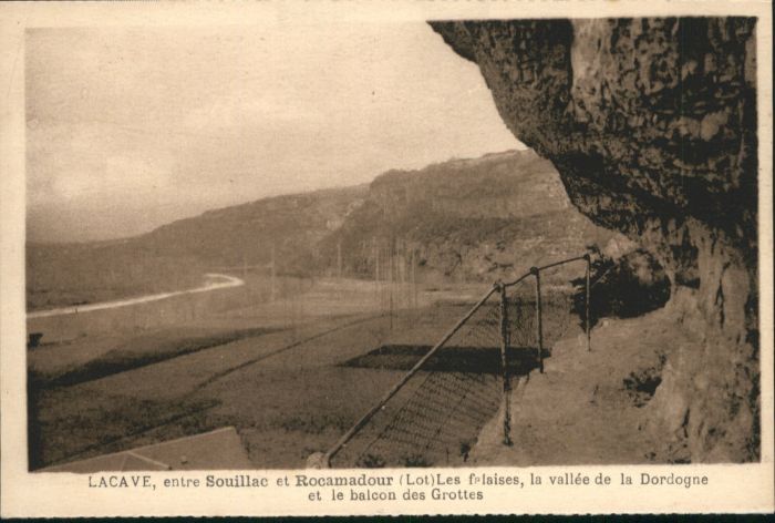 Rocamadour Lacave Grotte Balcon Vallee Dordogne