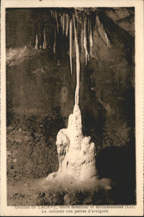 Rocamadour Lacave Höhle Grotte Colonne