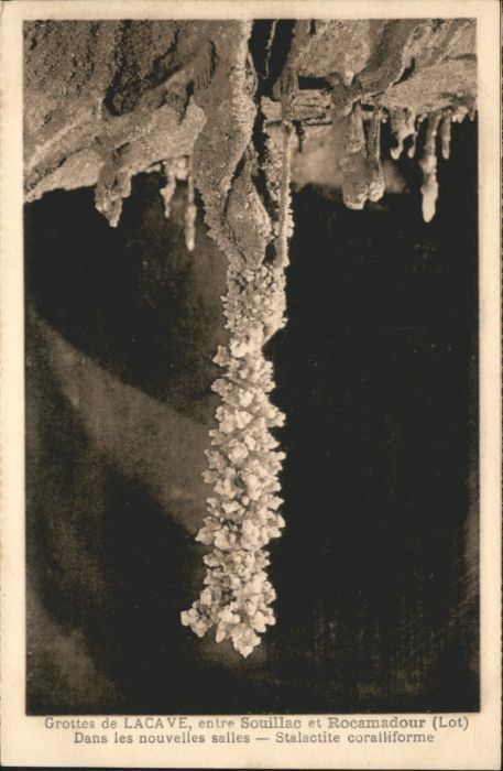 Lacave Lot Höhle Grotte Stalactite