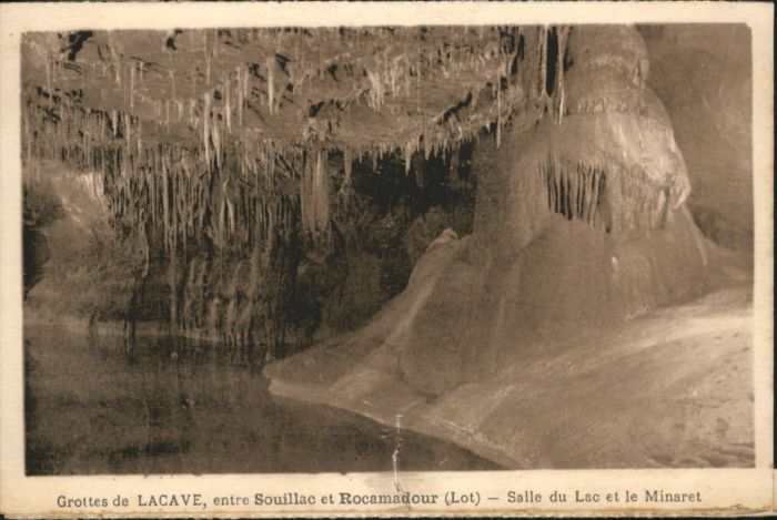 Lacave Lot Höhle Grotte Salle Lac Minaret