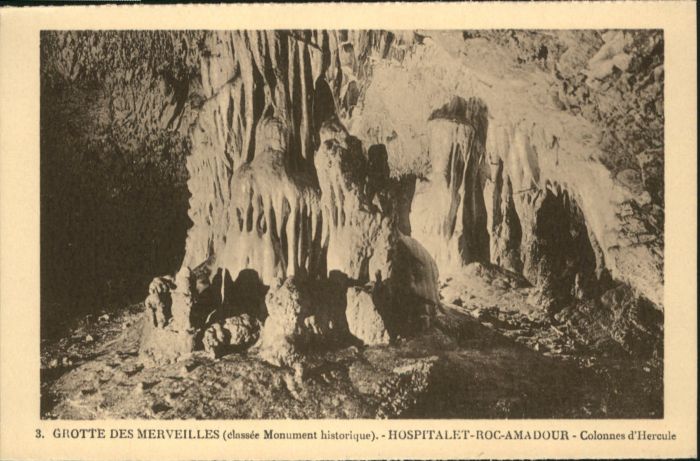 Rocamadour Höhle Grotte Merveilles Colonnes Hercul