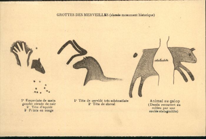 Rocamadour Höhle Grotte Merveilles Höhlenmalerei *