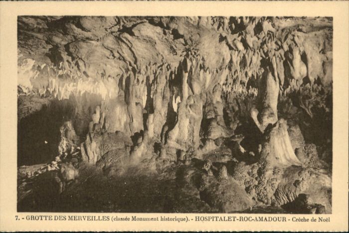 Rocamadour Höhle Grotte Merveilles Creche Noel