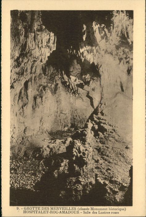 Rocamadour Höhle Grotte Merveilles Salle Lustres R